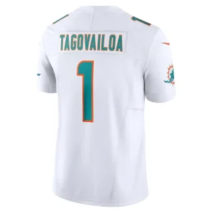 Tua tagovailoa miami dolphins nike vapor f.u.s.e. limited jersey White L