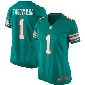 Tua tagovailoa miami dolphins nike womens alternate game jersey Aqua
