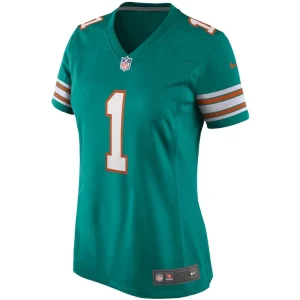 Tua tagovailoa miami dolphins nike womens alternate game jersey Aqua M