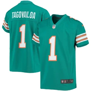 Tua tagovailoa miami dolphins nike youth game jersey Aqua
