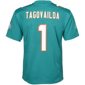 Tua tagovailoa miami dolphins nike youth game jersey Aqua Yth L
