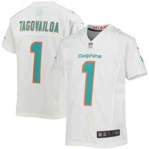 Tua tagovailoa miami dolphins nike youth game jersey White