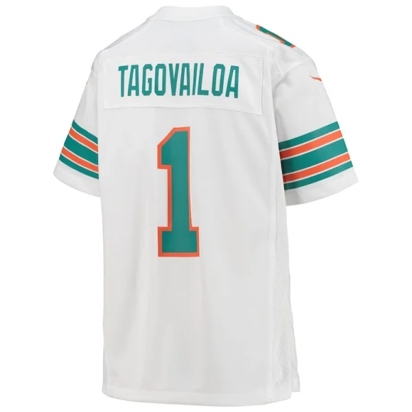 Tua tagovailoa miami dolphins nike youth game jersey White Yth L
