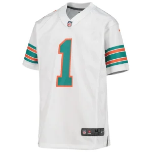 Tua tagovailoa miami dolphins nike youth game jersey White Yth M