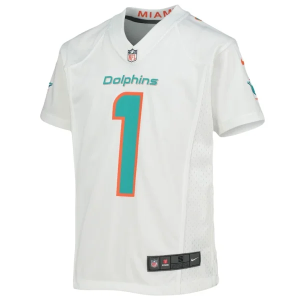 Tua tagovailoa miami dolphins nike youth game jersey White Yth M