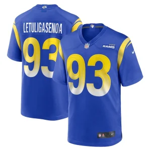 Tuli letuligasenoa los angeles rams nike game jersey Royal