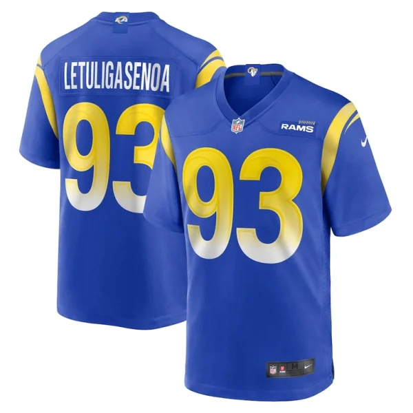 Tuli letuligasenoa los angeles rams nike game jersey Royal