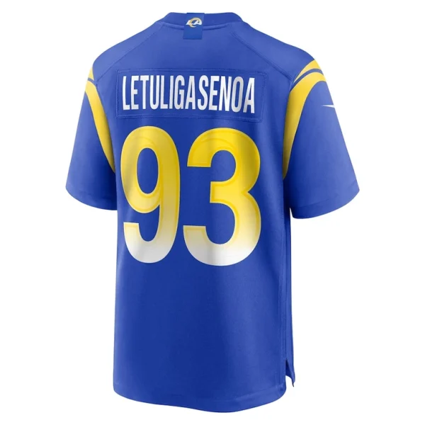 Tuli letuligasenoa los angeles rams nike game jersey Royal L