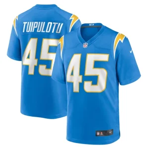 Tuli tuipulotu los angeles chargers nike team game jersey Powder blue