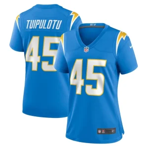Tuli tuipulotu los angeles chargers nike womens team game jersey Powder blue