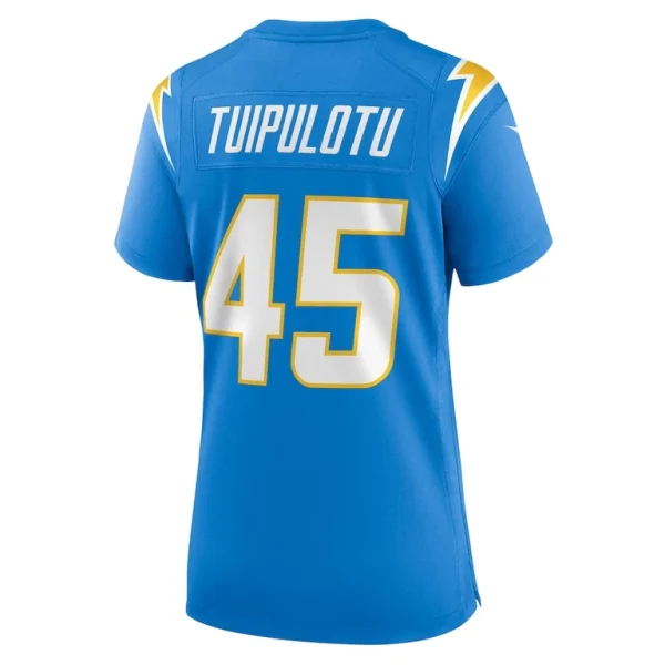 Tuli tuipulotu los angeles chargers nike womens team game jersey Powder blue L