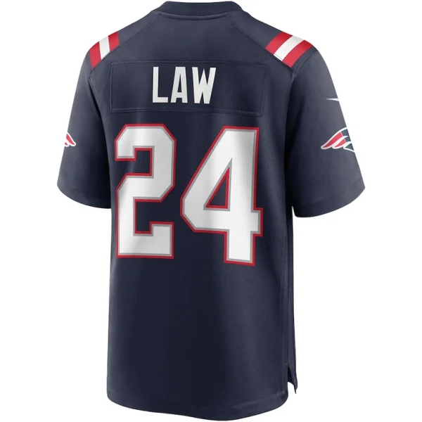 Ty law new england patriots nike game retired player jersey Navy L