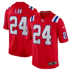 Ty law new england patriots nike retired player alternate game jersey Red