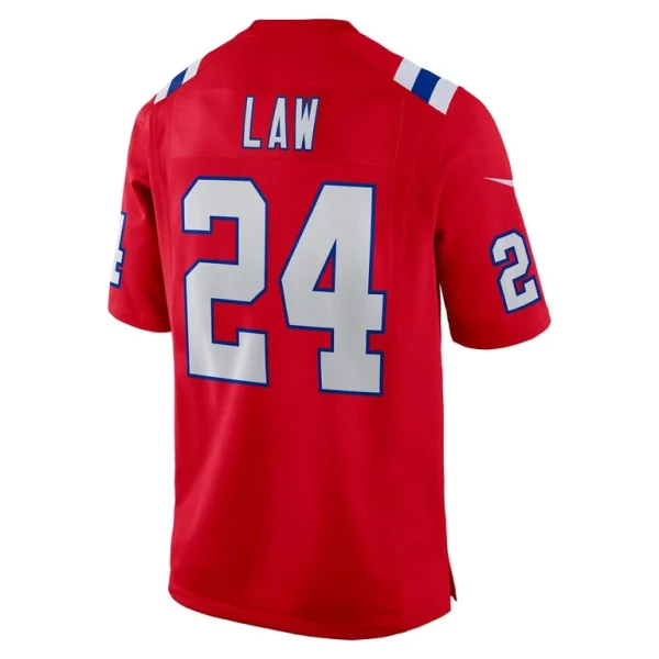 Ty law new england patriots nike retired player alternate game jersey Red L