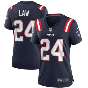 Ty law new england patriots nike womens game retired player jersey Navy