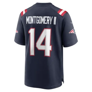 Ty montgomery new england patriots nike game jersey Navy L