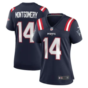 Ty montgomery new england patriots nike womens player game jersey Navy