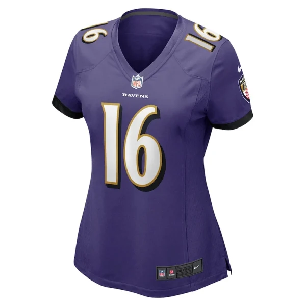 Tylan wallace baltimore ravens nike womens game jersey Purple M