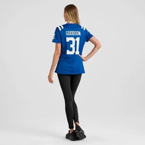 Tyler goodson indianapolis colts nike womens game jersey Royal 2XL