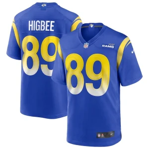 Tyler higbee los angeles rams nike game player jersey Royal