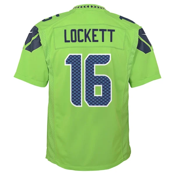 Tyler lockett seattle seahawks nike youth game jersey Neon green Yth L