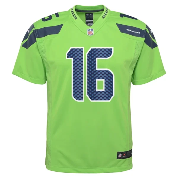 Tyler lockett seattle seahawks nike youth game jersey Neon green Yth M