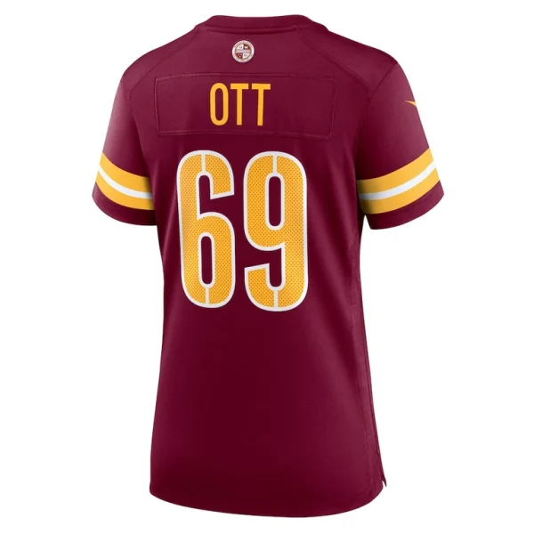 Tyler ott washington commanders nike womens game jersey Burgundy L