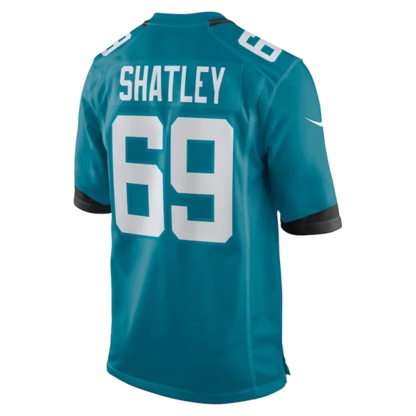 Tyler shatley jacksonville jaguars nike game jersey Teal L