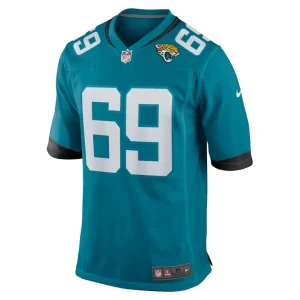 Tyler shatley jacksonville jaguars nike game jersey Teal M