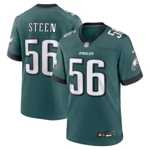 Tyler steen philadelphia eagles nike team game jersey Midnight green