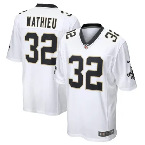 Tyrann mathieu new orleans saints nike game jersey White