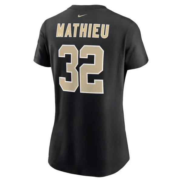 Tyrann mathieu new orleans saints nike womens player name number t shirt Black L