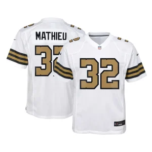 Tyrann mathieu new orleans saints nike youth game jersey White