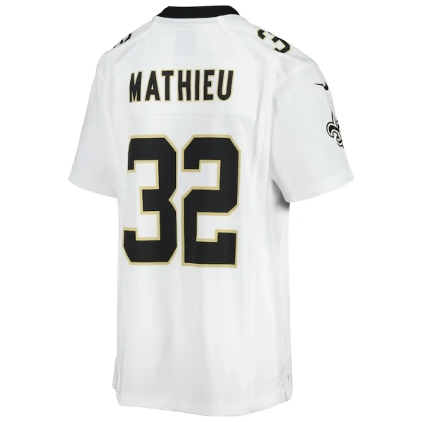 Tyrann mathieu new orleans saints nike youth game jersey White Yth L