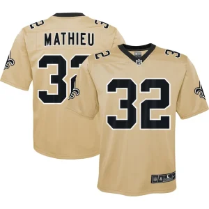 Tyrann mathieu new orleans saints nike youth inverted game jersey Gold