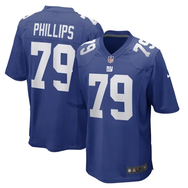 Tyre phillips new york giants nike game player jersey Royal