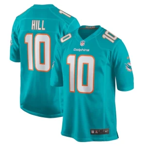 Tyreek hill miami dolphins nike game jersey Aqua