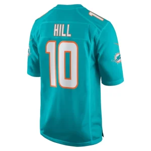 Tyreek hill miami dolphins nike game jersey Aqua L