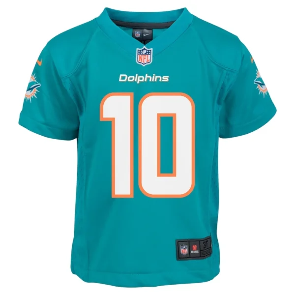 Tyreek hill miami dolphins nike infant player game jersey Aqua 18 MO