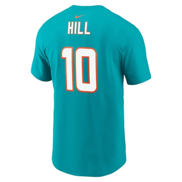 Tyreek hill miami dolphins nike player name number t shirt Aqua L