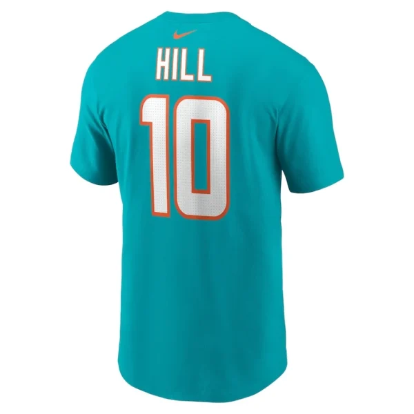 Tyreek hill miami dolphins nike player name number t shirt Aqua L