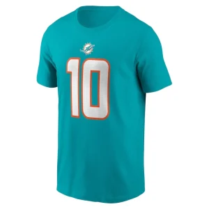 Tyreek hill miami dolphins nike player name number t shirt Aqua M