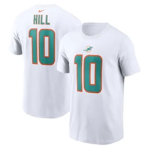 Tyreek hill miami dolphins nike player name number t shirt White