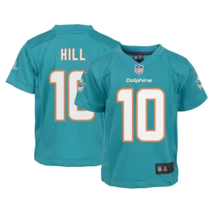 Tyreek hill miami dolphins nike toddler game jersey Aqua