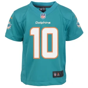 Tyreek hill miami dolphins nike toddler game jersey Aqua 3T