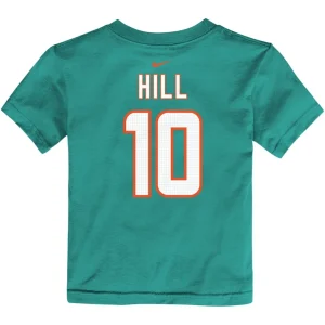 Tyreek hill miami dolphins nike toddler player name number t shirt Aqua 4T