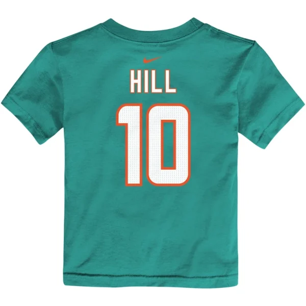 Tyreek hill miami dolphins nike toddler player name number t shirt Aqua 4T