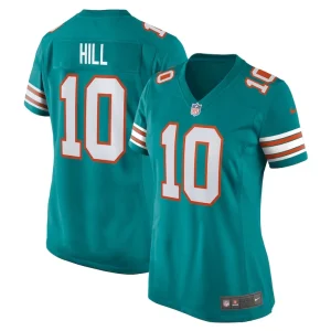 Tyreek hill miami dolphins nike womens alternate game jersey Aqua