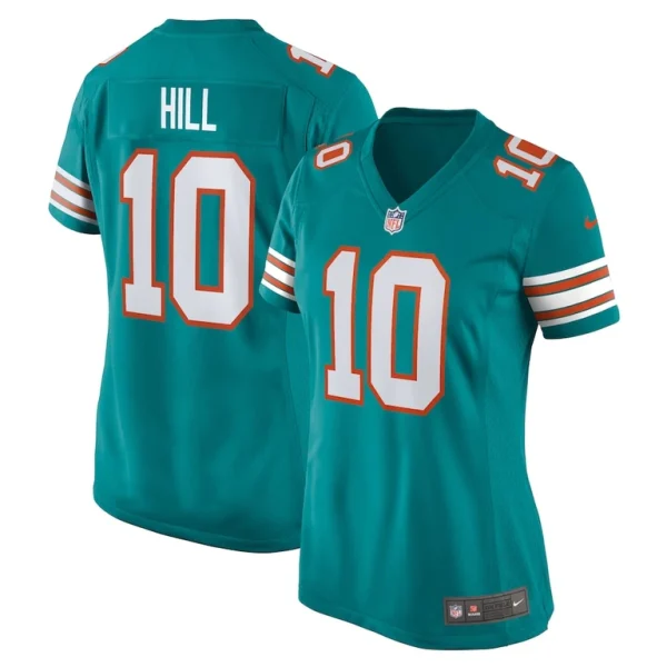 Tyreek hill miami dolphins nike womens alternate game jersey Aqua