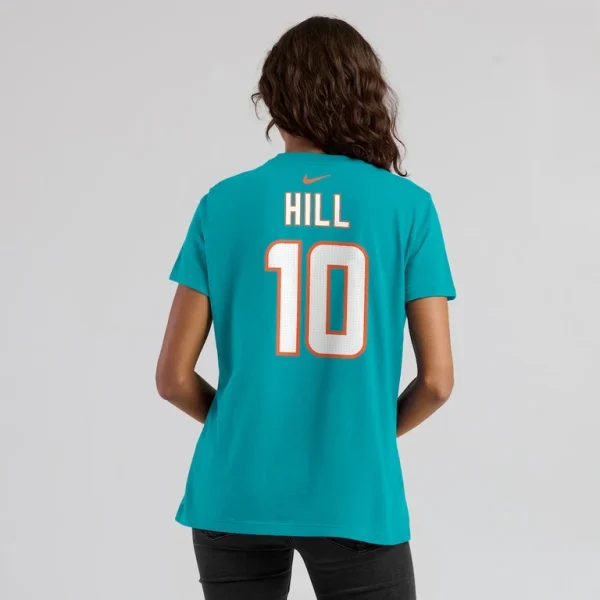 Tyreek hill miami dolphins nike womens player name number t shirt Aqua 2XL